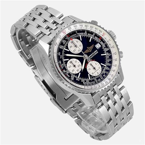 breitling navitimer stainless steel bracelet|authentic watches breitling navitimer.